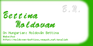 bettina moldovan business card